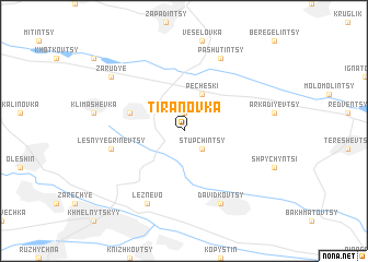 map of Tiranovka
