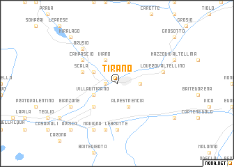 map of Tirano