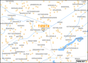 map of Tīrath