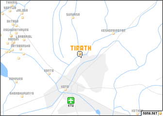 map of Tīrath