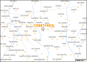 map of Tirbat Fāris