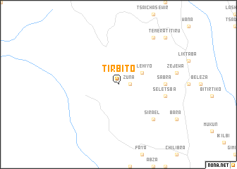 map of Tirbito