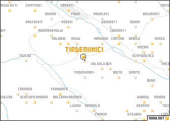 map of Ţîrdenii Mici