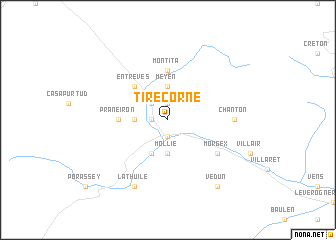 map of Tirecorne