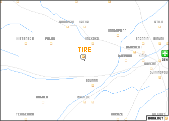 map of Tiré