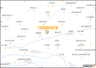 map of Tîrgovişte