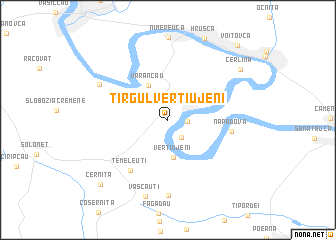 map of Tîrgul-Vertiujeni