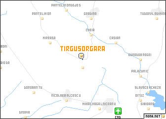 map of Tîrguşor-Gară