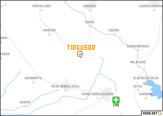 map of Tîrguşor