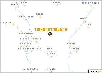map of Tirhermt nʼOudra