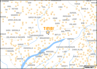 map of Tiriāi