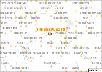 map of Tiribespuszta