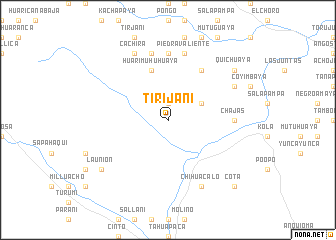 map of Tirijani