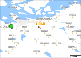 map of Tirilä