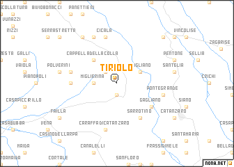 map of Tiriolo