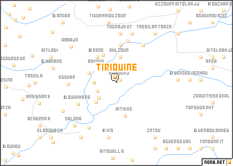 map of Tiriouine