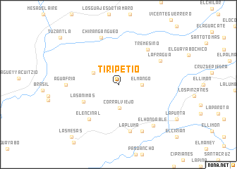 map of Tiripetío