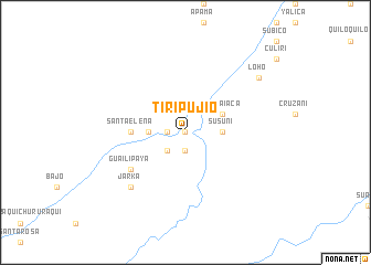 map of Tiripujio