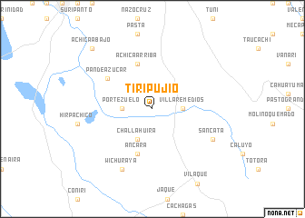 map of Tiripujio