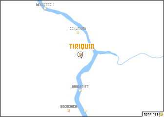 map of Tiriquín