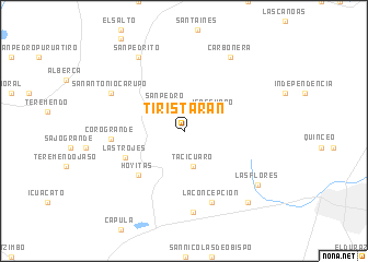 map of Tiristarán