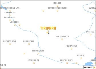 map of Tirivara