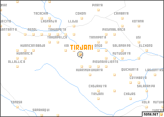 map of Tirjani