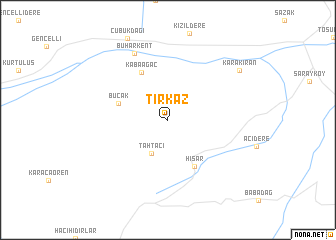 map of Tırkaz