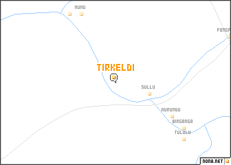 map of Tirkeldi