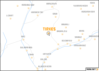 map of Tirkeş