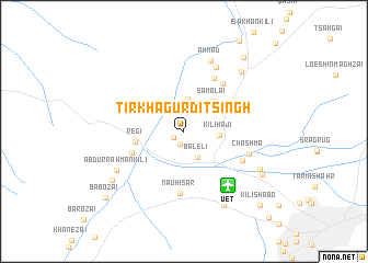 map of Tirkha Gurdit Singh