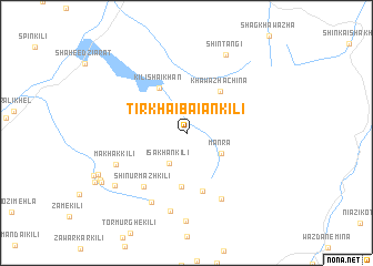 map of Tirkhai Bāiān Kili