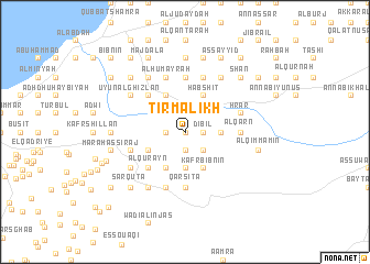 map of Tirmālikh