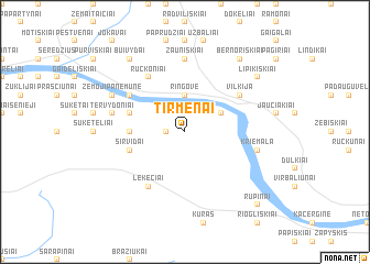 map of Tirmėnai