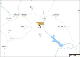 map of Tirmī