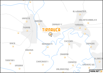 map of Tîrnauca