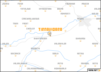 map of Tîrnăvioara