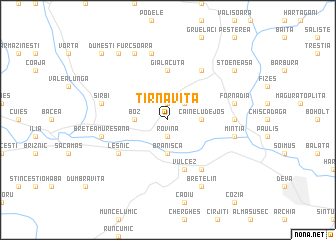 map of Tîrnăviţa