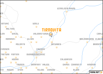 map of Tîrnoviţa