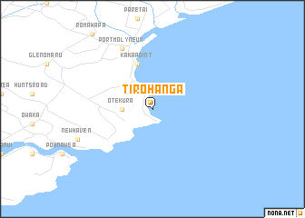 map of Tirohanga