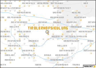 map of Tirolerhofsiedlung