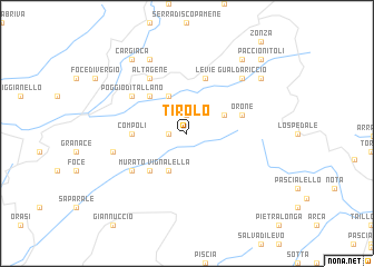 map of Tirolo