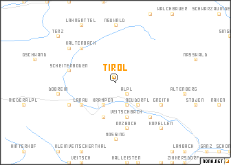 map of Tirol