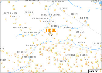 map of Tirol