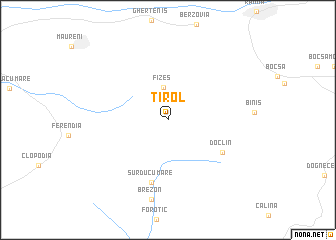 map of Tirol