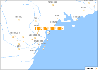 map of Tirongan Bawah