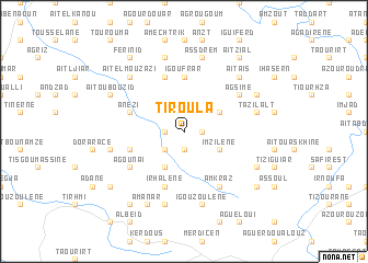 map of Tiroula