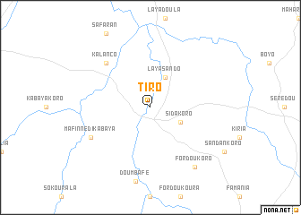 map of Tiro