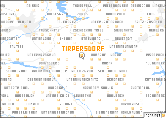 map of Tirpersdorf