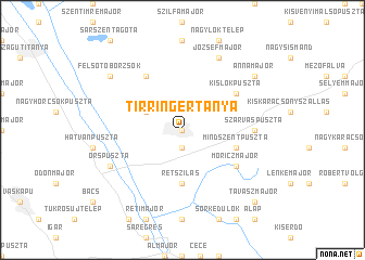 map of Tirringertanya